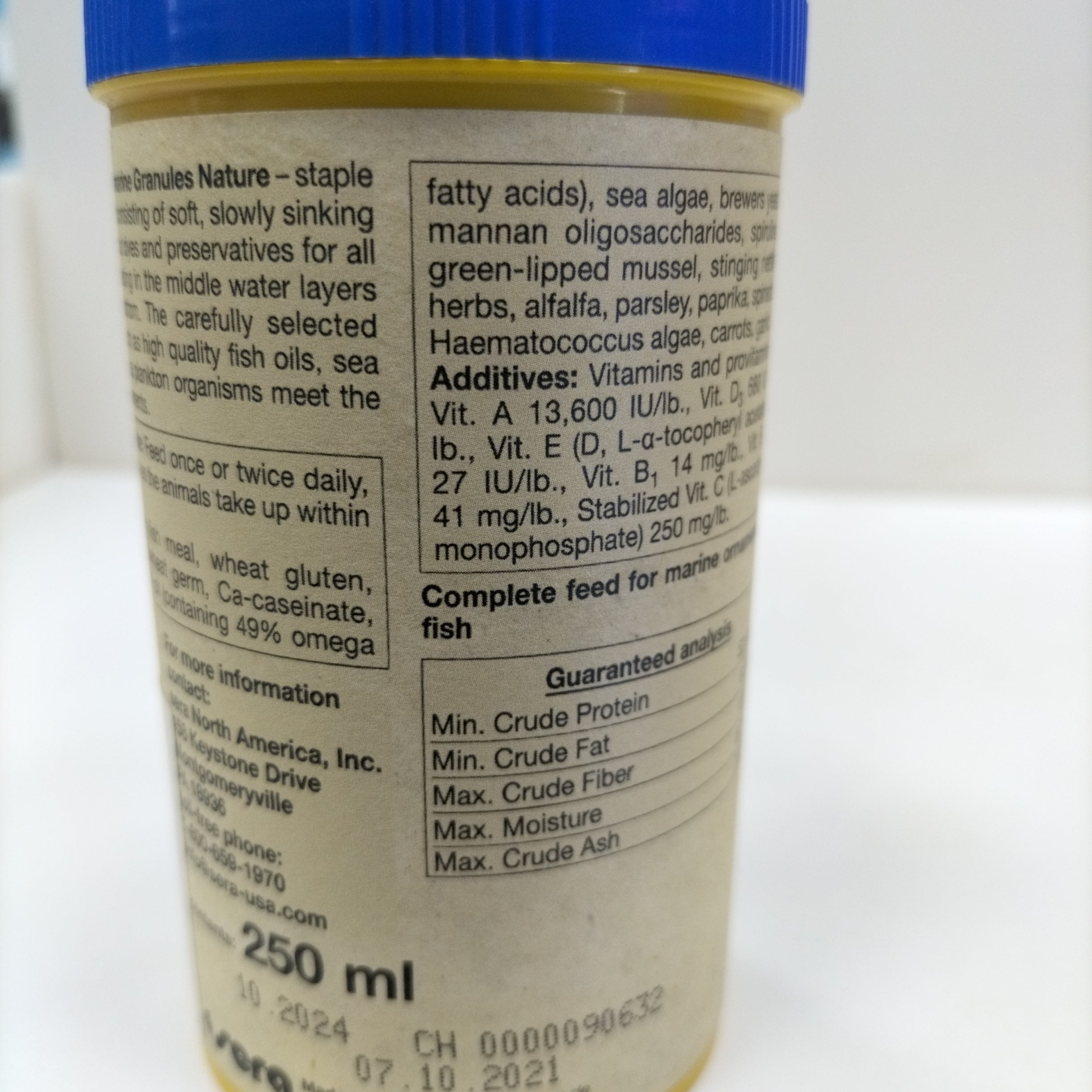 SERA MARINE GRANULES STAPLE FISH FOOD 250ML