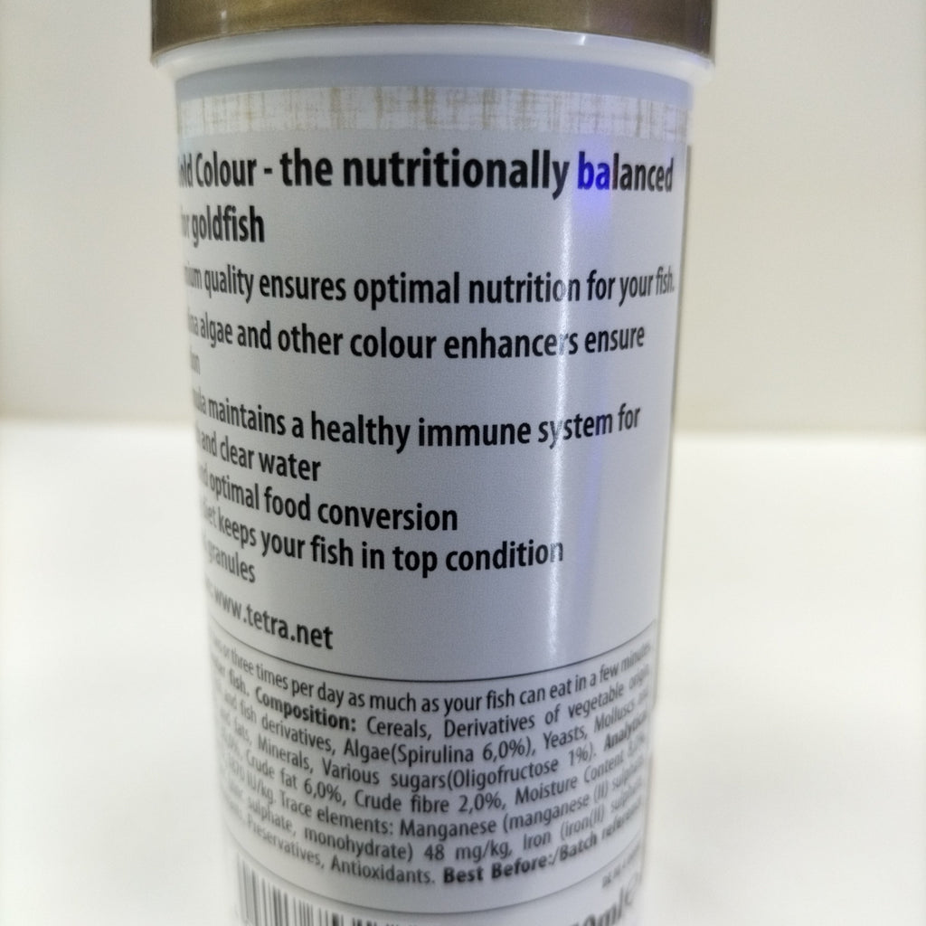 TETRA GOLDFISH GOLD COLOUR FISH FOOD 113G