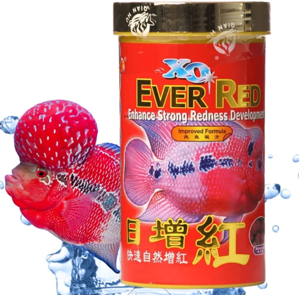 EVER RED FLOWER HORN FISH FOOD 280ML