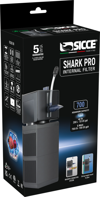 SICCE SHARK PRO INTERNAL FILTER 500 L/H