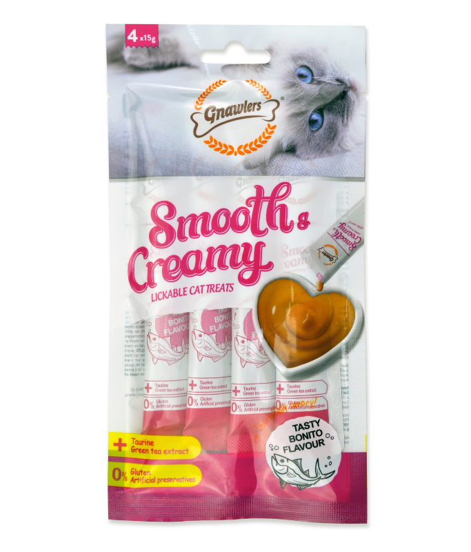 Smooth & Creamy Lickable Cat Treats 4x15g