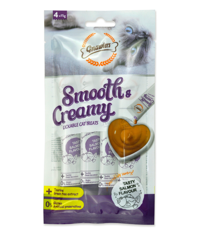 Smooth & Creamy Lickable Cat Treats 4x15g