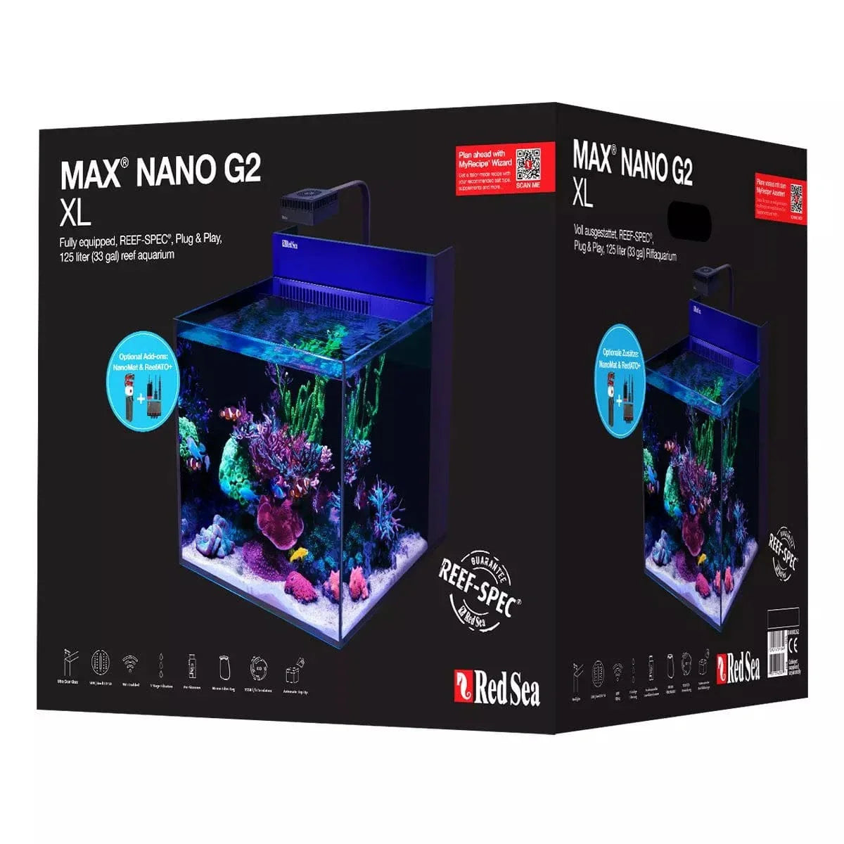 MAX NANO G2 XL Complete Reef System (33 Gal) - Red Sea
