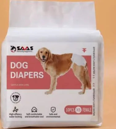 SAAS DOG  DIAPER,S XS 10PCS FEMALE